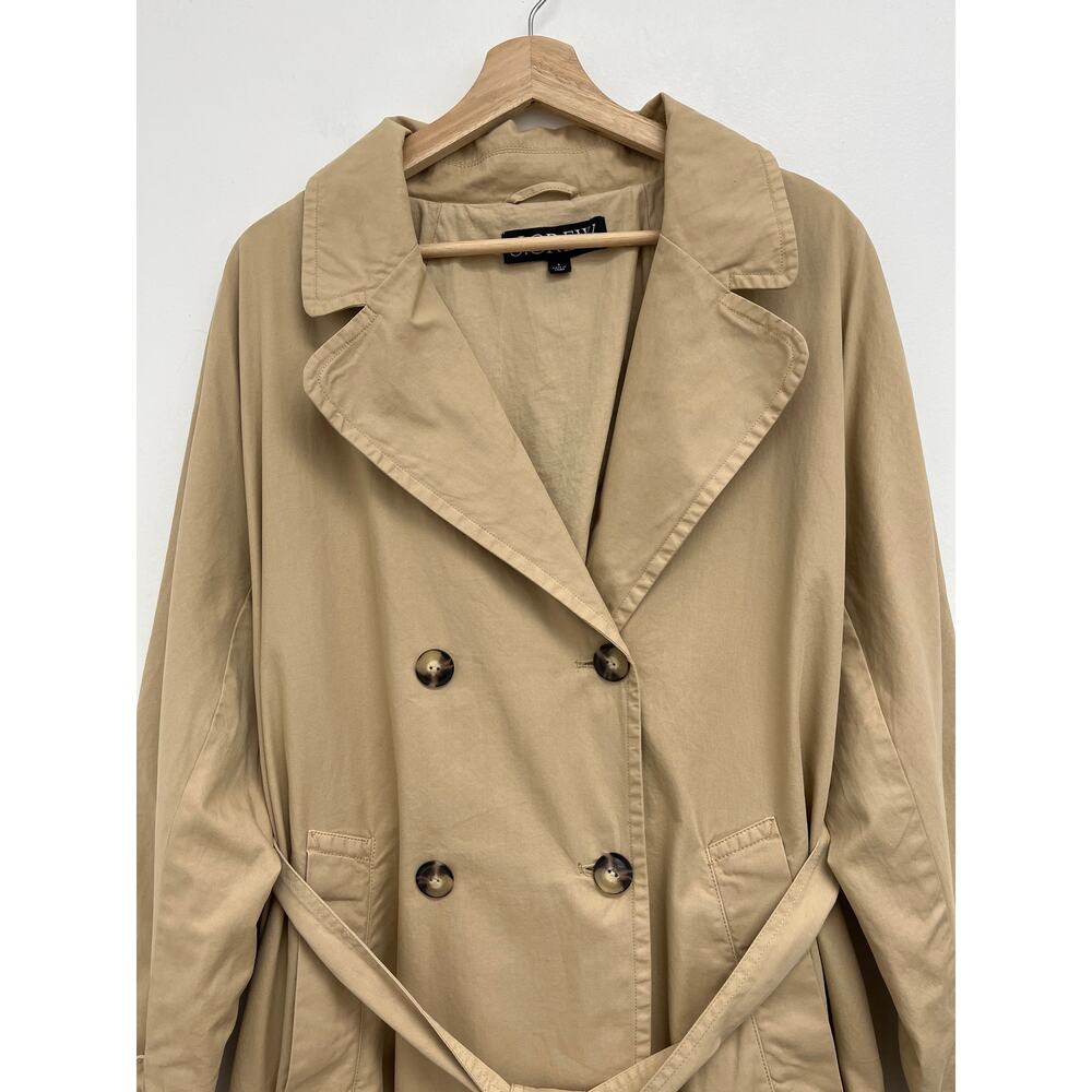 J. CREW Relaxed Heritage Double-Breasted Trench Coat Classic Chino - Small - Picture 6 of 15